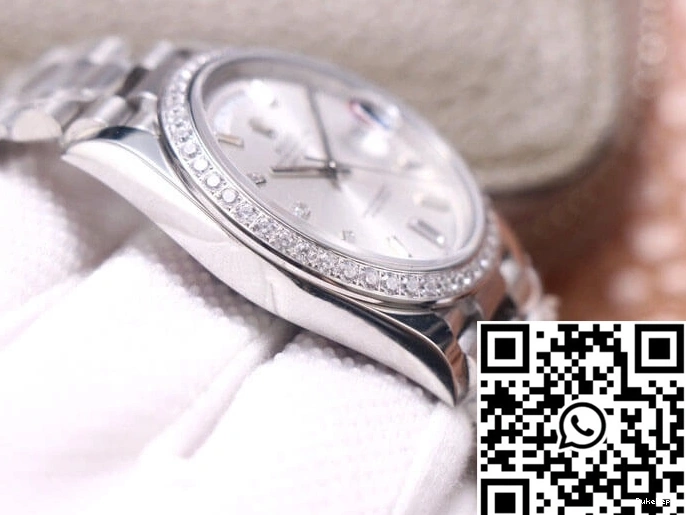 Day-Date M228349RBR-0001 Factory EW Rolex Dial Diamond Silver 0328